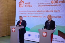 Minister klimatu i środowiska Anna Moskwa i prezes NFOŚiGW